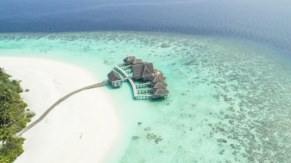 Illustrative island scenery